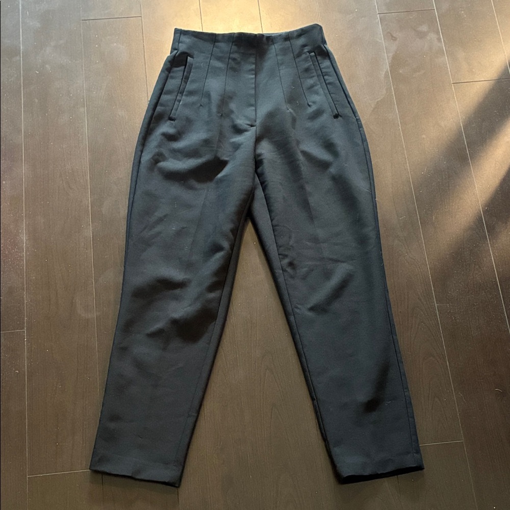 Zara black pants with a high waist size small back notch